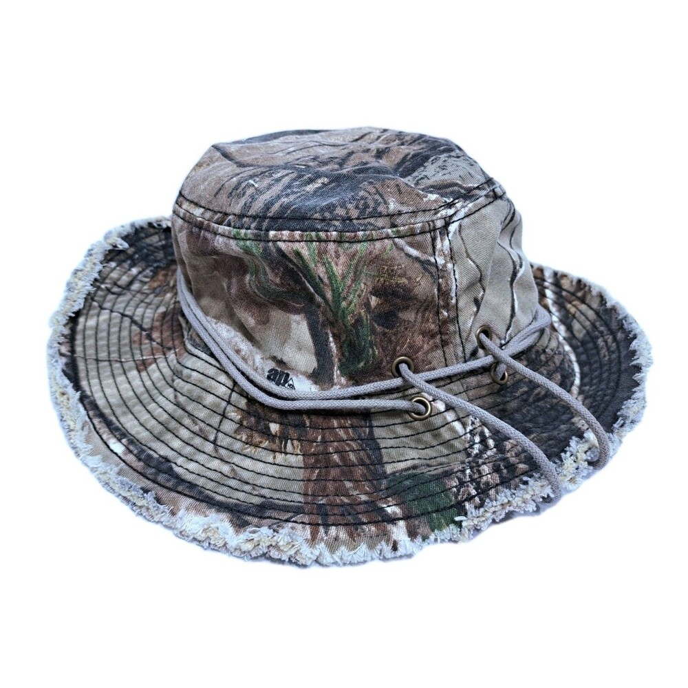 Paramount Camo Realtree Bucket Boonie Hat Cap Safari Fishing Army Hunting Sun